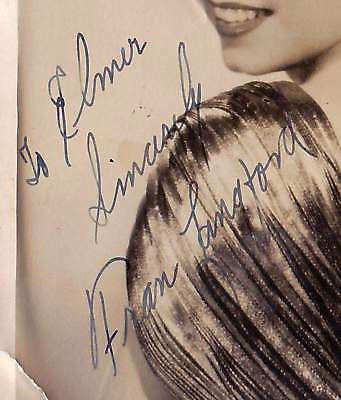 FRAN LANGFORD MOVIE ACTRESS AUTOGRAPH SIGNED PHOTO - K-townConsignments