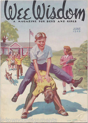 WALTER OHLSON GRAPHIC ART KIDS VINTAGE MAGAZINE 1948 - K-townConsignments