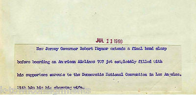 ROBERT MEYNER 1960 VINTAGE POLITICAL PRESS PHOTO - K-townConsignments