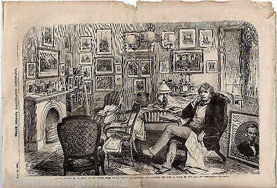 CHARLES SUMNER MEMORIAL ANTIQUE FRANK LESLIE'S ENGRAVING ILLUSTRATED NEWSPAPER - K-townConsignments