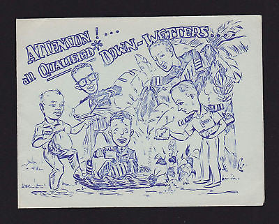 MILITARY OFFICERS MAKALAPA DECK WETTERS OLD INVITATION - K-townConsignments