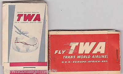 TWA TRANS WORLD AIRLINES VINTAGE STEWARDESS GRAPHIC ADVERTISING TISSUE PACKS - K-townConsignments
