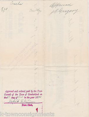 FARREL FOUNDRY IRON BRASS COPPER MACHINERY RI ANTIQUE ENGRAVING STATIONERY 1890 - K-townConsignments