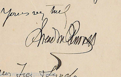 Dr. SWAN BURNETT ANTHROPOLOGY AUTOGRAPH SIGNED LETTER - K-townConsignments
