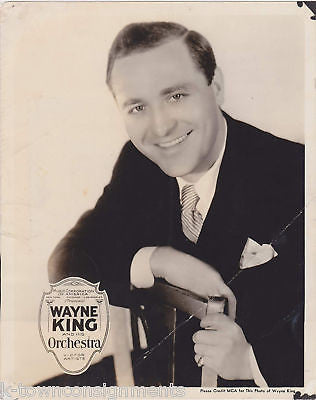 WAYNE KING ORCHESTRA VINTAGE COLUMBIA 8x10 PHOTO - K-townConsignments
