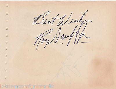 ROY ACUFF & AL SHADE COUNTRY MUSIC SINGERS VINTAGE AUTOGRAPH SIGNATURES - K-townConsignments