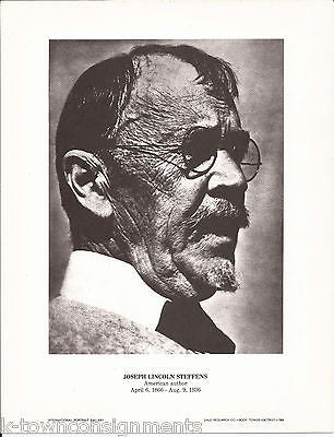 Joseph Lincoln Steffens Muckraking Vintage Portrait Gallery Poster Photo Print - K-townConsignments