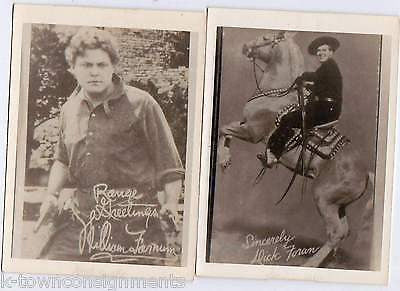 WILLIAM FARNUM DICK FORAN WESTERN COWBOY MOVIE ACTORS VINTAGE MINI PROMO PHOTOS - K-townConsignments