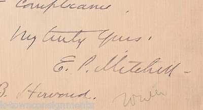 E.P. MITCHELL FAMOUS WRITER VINTAGE AUTOGRAPH SIGNED LETTER 1922 - K-townConsignments