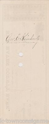 FITZ-GREENE HALLECK EARLY GAY INTEREST POET ANTIQUE AUTOGRAPH SIGNED BANK CHECK - K-townConsignments