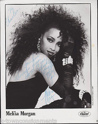 MELI'SA MORGAN BLACK R&B MUSIC VINTAGE AUTOGRAPH SIGNED STUDIO PROMO PHOTO - K-townConsignments