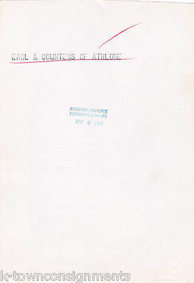 EARL OF ATHLONE & PRINCESS ALICE CANADA GOVERNOR VINTAGE ROYALTY PRESS PHOTO - K-townConsignments