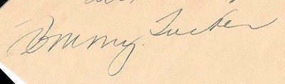 TOMMY TUCKER 1930s BIG BAND LEADER VINTAGE AUTOGRAPH SIGNATURE - K-townConsignments