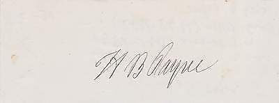 HENRY B. PAYNE OHIO CONGRESS POLITICIAN VINTAGE AUTOGRAPH SIGNATURE - K-townConsignments