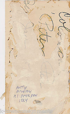 PETER PAN SILENT MOVIE & STAGE ACTRESS BETTY BRONSON ANTIQUE PROMO PHOTO 1924 - K-townConsignments