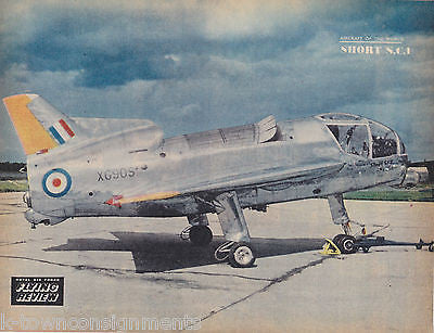 SHORT SC1 VINTAGE AIRCRAFT OF THE WORLD GRAPHIC ART AVIATION PRINT - K-townConsignments