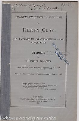 HENRY CLAY PATRIOT & STATESMAN ANTIQUE BIOGRAPHY HISTORY BOOK BY ERASTUS 1886 - K-townConsignments
