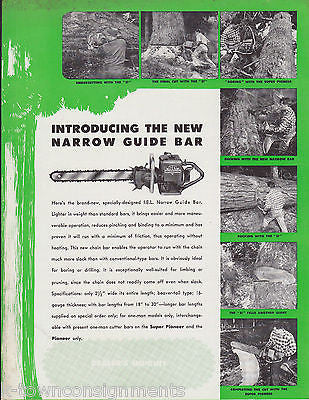 IEL LOGGING CHAIN SAW VINTAGE SALESMAN TOOLS GRAPHIC ADVERTISING SALES BROCHURE - K-townConsignments