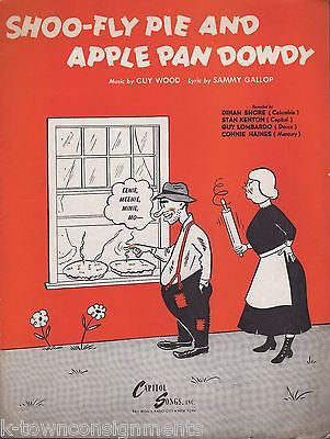 SHOO-FLY PIE & APPLE PAN DOWDY GUY LOMBARDO DINAH SHORE CAPITOL SHEET MUSIC 1946 - K-townConsignments