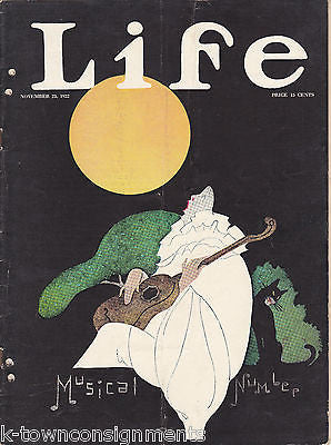 LIFE MAGAZINE NOV 23 1922 ANTIQUE NEWS UNCLE SAM ART - K-townConsignments