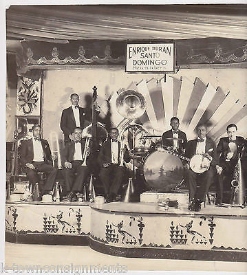 ENRIQUE DURAN SANTO DOMINGO SERENADERS 1930s BIG BAND ORCHESTRA ANTIQUE PHOTO - K-townConsignments