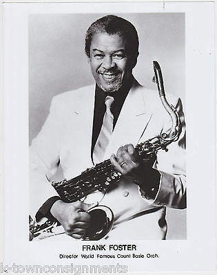 FRANK FOSTER COUNT BASIE ORCHESTRA JAZZ BAND LEADER VINTAGE STUDIO PROMO PHOTO - K-townConsignments