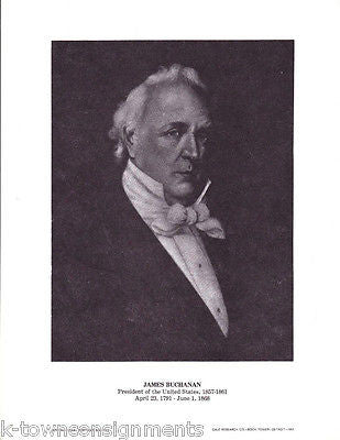 JAMES BUCHANAN United States America President Vintage Political Photo Print - K-townConsignments