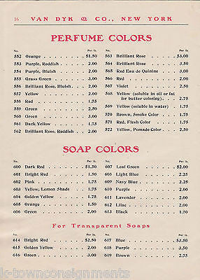VAN DYK & CO PURFUMES SOAPS & TOILETRIES VINTAGE 1910 GRAPHIC SALES AD CATALOG - K-townConsignments