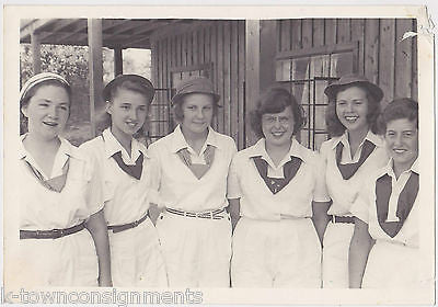 CAMP FIRE GIRLS USA YOUNG LADIES IN UNIFORM VINTAGE PROMO PHOTOS LOT - K-townConsignments