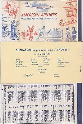 AMERICAN AIRLINES VINTAGE AVIATION ADVERTISING AIRPLANE TICKET BOOKS LOT 2 - K-townConsignments