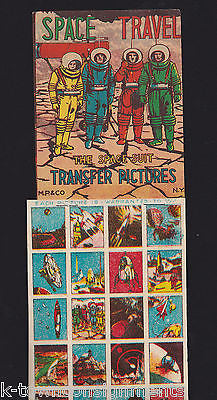 SPACE TRAVELERS ASTRONAUTS VINTAGE MP & Co KIDS TRANSFER STICKERS STORE DISPLAY - K-townConsignments