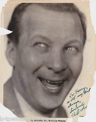 EL BRENDEL VAUDEVILLE MOVIE ACTOR VINTAGE AUTOGRAPH SIGNED STUDIO PROMO PHOTO - K-townConsignments