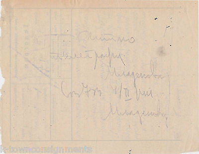 WWII GERMAN OCCUPATION SERBIA VINTAGE TELEGRAPH MAIL COVER LETTER SIGNED 1944 - K-townConsignments