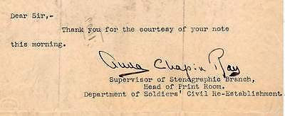 CANADA SOLDIERS' CIVIL RE-ESTABLISHMENT 1919 AUTOGRAPH SIGNED STATIONERY LETTER - K-townConsignments