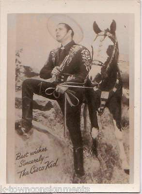 THE CISCO KID WESTERN COWBOY MOVIE ACTOR VINTAGE MINI PROMO PHOTO - K-townConsignments
