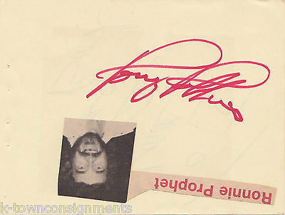 RONNIE PROPHET COUNTY MUSIC SINGERS VINTAGE AUTOGRAPH SIGNED PAGE - K-townConsignments