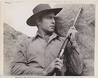 GEORGE MONTGOMERY GUNBELT MOVIE ACTOR VINTAGE WESTERN MOVIE STILL PHOTO - K-townConsignments