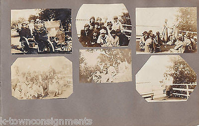 CAMP ONAWAY WI CAR & NATIVE AMERICAN COSTUME ANTIQUE SNAPSHOT PHOTOS 1914 - K-townConsignments