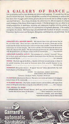 MOISEYEV DANCE COMPANY VINTAGE 1960s BALLET SHOW PROGRAM METROPOLITAN OPERA - K-townConsignments