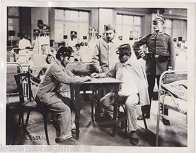 WWI FRENCH PRISONERS OF WAR MELZICORT HOSPITAL ANTIQUE MILITARY PRESS PHOTO 1914 - K-townConsignments
