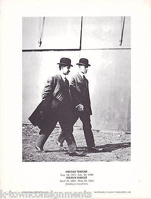 Wright Brothers Aviation Inventors Vintage Portrait Gallery Poster Photo Print - K-townConsignments