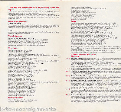 ROTTERDAM NETHERLANDS VINTAGE GRAPHIC ADVERTISING POSTER MAP - K-townConsignments