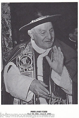 Pope John XXIII Catholic Church Vintage Portrait Gallery Poster Photo Print - K-townConsignments