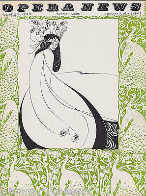 SALOME VINTAGE 1960s OPERA NEWS THEATRE PROGRAM MAGAZINE - K-townConsignments