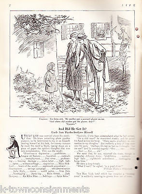 LIFE MAGAZINE ADVENTURE OCT 1921 DISARMAMENT AND SAILING SHIP COVER ART - K-townConsignments