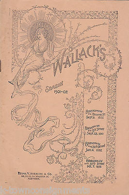 WALLACKS BROADWAY NY THEATRE SEASON PROGRAM 1901 - K-townConsignments