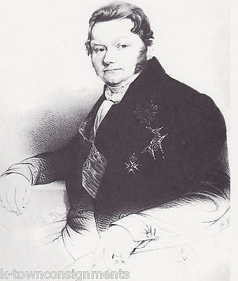 Jons Jacob Berzelius Chemist Vintage Portrait Gallery Artistic Poster Print - K-townConsignments