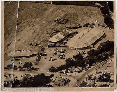 BIG TOP CIRCUS OKLAHOMA CITY VINTAGE LARGE AERIAL VIEW PHOTOGRAPH 1947 - K-townConsignments