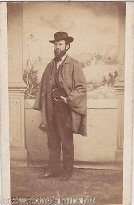 US CONSUL MADARA PORTUGAL IN TOP HAT ANTIQUE CDV PHOTOGRAPH - K-townConsignments