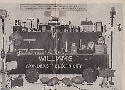 LOUIS WILLIAMS ELECTRICAL STAGE ENTERTAINER AD POSTER - K-townConsignments